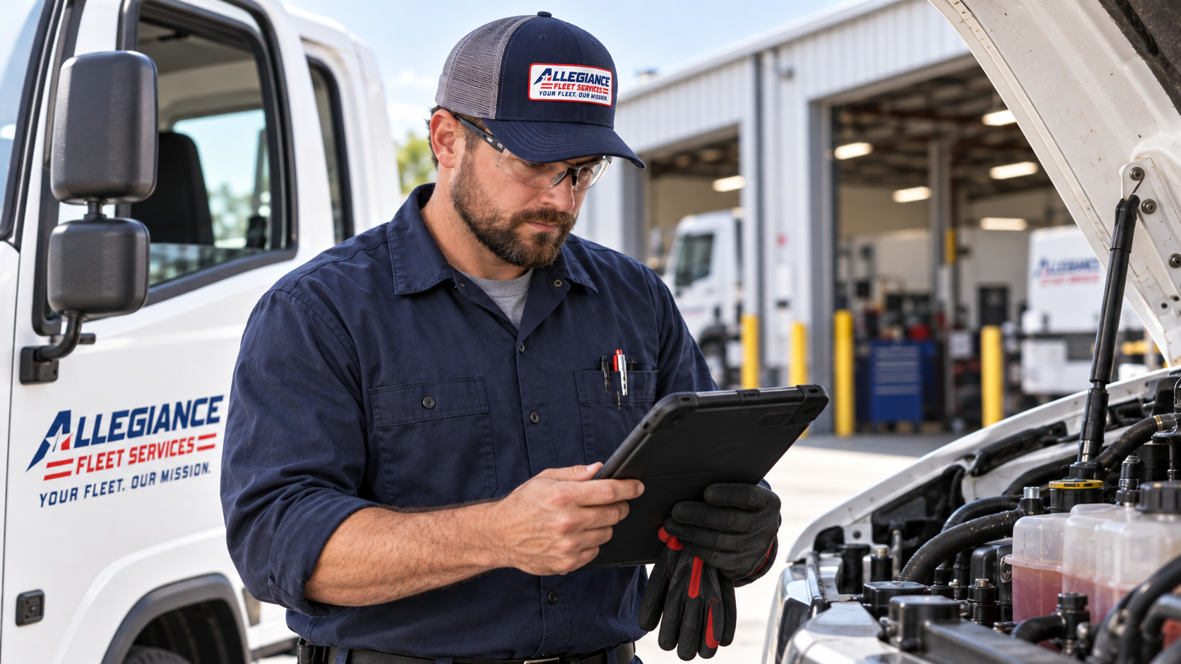 Allegiance Fleet Services technician at work