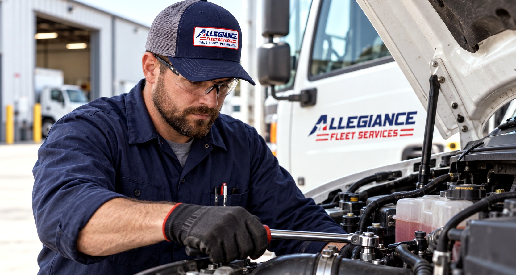 Allegiance Fleet Services technician at work
